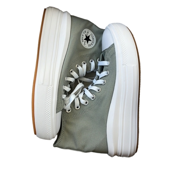 Converse CTAS Move Hi Platform Sneakers Slate Sage - Picture 5 of 6